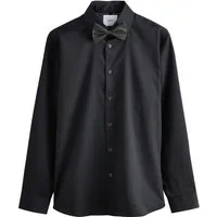 Next Langarmhemd Formelles Slim Fit Hemd und Fliege im Set (2-tlg)