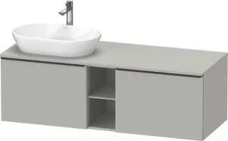 Duravit D-Neo Konsolenwaschtischunterbau wandhängend Betongrau Matt 1400x550x459 mm - DE4950LBD07000 DE4950LBD070000