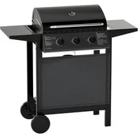 COSTWAY Gasgrill, Standgrills 7 kW Grillwagen mit 3 Brenner