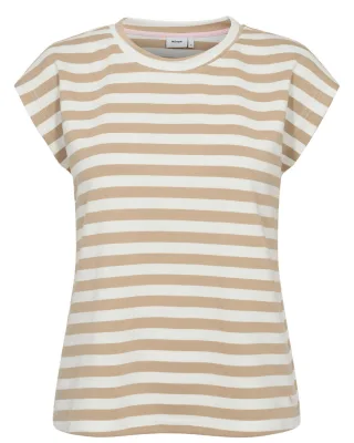 Nümph - NULIZY CROPPED STRIPE TOP cloud dancer - Gr. - S