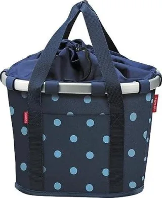 KLICKfix Bikebasket Lenkertasche mixed dots blue 15 L