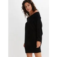 bonprix Strickpullover in Minikleid-Länge, Off‑Shoulder‑Design, Viskosemix