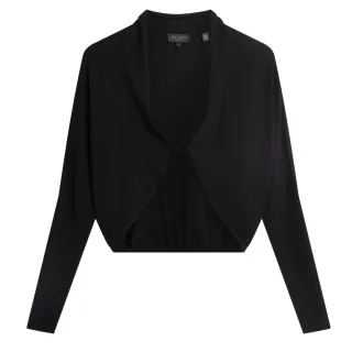 Ted Baker Gabrlaa Rundstrick-strickjacke, Kurz, Schwarz