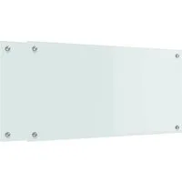 vidaXL Küchenrückwand Küchenrückwand 2 stk. Weiß 80 x 40 cm Gehärtetes Glas, (2-tlg)