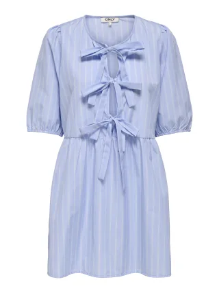 ONLY - ONLCLARA TESSA SS 2-WAY DRESS NOOS WVN Vista Blue - Gr. - XL