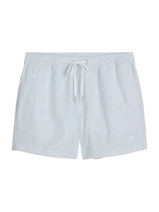Marc O'Polo Herren Badehose SeersuckerSchwimmhose, Schwimmshorts, Badebekleidung