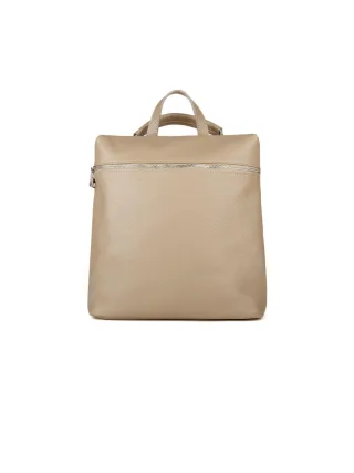 Giulia Monti Rucksack Grau Beige