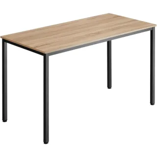 tectake Schreibtisch, Natur, Holzwerkstoff, Rechteckig, 60x75.5x120 cm, Arbeitszimmer, Schreibtische, Bürotische
