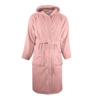 The One Towelling - Morgenmantel für Herren/Damen Unisex, mit Kapuze (Lachs)