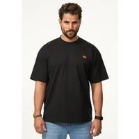 SOULSTAR T-Shirt mit Stickerei Herren Oversize-Fit Kurzarm Shirt mit Rundhals-Ausschnitt