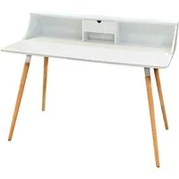 osoltus Badregal Kinderschreibtisch Computertisch Schulschreibtisch 120 cm Weiß