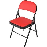 HTI-Living Stuhl Klappstuhl Kunstleder Gestell Schwarz (Stück, 1 St), Küchenstuhl Campingstuhl Bestuhlung Events