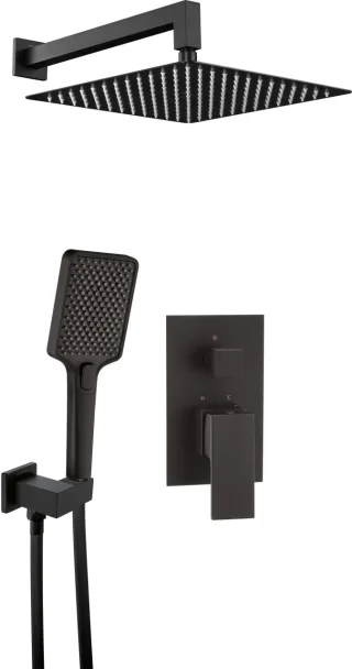 Neuesbad Serie 710 Schwarz Unterputz-Duschset NB1DENACN9MP1