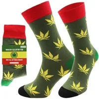 Chili Lifestyle Freizeitsocken JOINT Lustige Socken mit Spruch Banderole als Geschenksocken (Paar, 1-Paar, Mit Spruchbanderole) Weichbund ohne Gummidruck