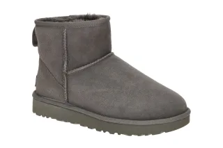 UGG 1016222 grey Classic Mini II Damen Winterstiefel - echtes Leder, warmes L...