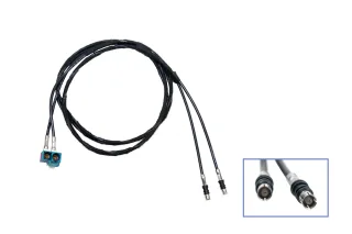 Fakrakabel 2x Winkel-Buchse auf 2x Buchse