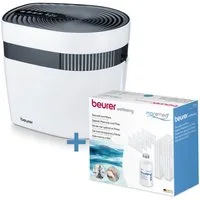 BEURER Kombigerät Luftbefeuchter und -reiniger Maremed MK500 Meeresklimagerät, mit Filter und Salz, für 50 m² Räume, Simuliert Meeresklima für Zuhause, mit ergiebiger Luftbefeuchtung