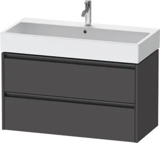 Duravit Ketho.2 Waschtischunterbau wandhängend Graphit Matt 984x460x549 mm - K25278049490000 K25278049490000