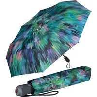 Knirps® Taschenregenschirm E.200 Duomatic mit leichtgängiger Auf-Zu-Automatik, mit abstraktem Muster