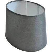 B&S Lampenschirm Lampenschirm oval aus Stoff H 15.5 cm für Tisch - Stehlampen