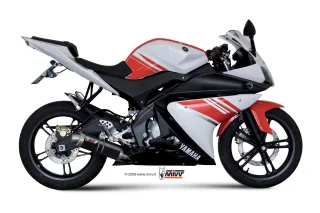 Sport Auspuff Komplettanlage +Krümmer MIVV GP Black Yamaha YZF-R 125 Bj.2008-2013 Typ:RE061 mit ABE