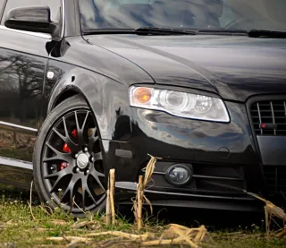 Scheinwerfer Blenden Spoiler Böser Blick für Audi A4 B7 Limo Avant ab 2004-2008