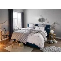OTTO home Wendebettwäsche JULIE, Flanell, 2 teilig, Bettwäsche mit Tannenbäumen, Baumwolle, Winter, ab 135x200