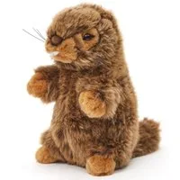 Uni-Toys Kuscheltier Murmeltier - Ohne / mit pfeifender Stimme - 17 cm (Höhe) - Plüschtier, zu 100 % recyceltes Füllmaterial
