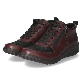 Rieker Schnürschuhe  Rot - Gr. 37 -  Textil