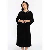 YOEK Midikleid Damen Kleid mit Langarm