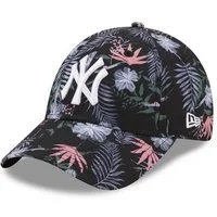 New Era Baseball Cap New York Yankees MLB Floral Black 9Forty Adjustable Women Cap New Era (1-St)