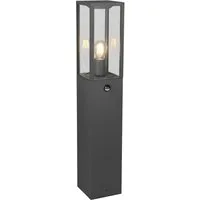TRIO Leuchten Außen-Stehlampe GARONNE, Outdoor Wegeleuchte mit Bewegungsmelder IP44, 80cm hoch, Bewegungsmelder, Leuchtmittel wechselbar, warmweiß - kaltweiß, exkl 1x E27 max 60W, Stehleuchte für Garten & Terrasse aus Metall