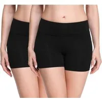 Merry Style Leggings 2Pak Damen Shorts Radlerhose Unterhose Hotpants kurze Hose MS10-284 (2-tlg) elastischer Bund