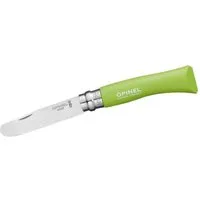 Opinel Taschenmesser Opinel Kindermesser mit Buchenholz Griff in No 07 in Grün