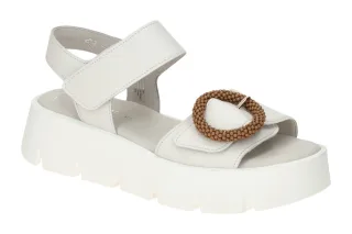 Gabor 64.754.20 Damen Sandalette in Wei? (Latte) - Best Fitting Riemchen Sandale
