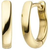 Schmuck Krone Paar Creolen Creolen Goldcreolen 750 Gelbgold, Gold 750