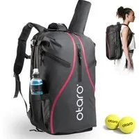 Otaro Tennisrucksack Tennisrucksack mit Schuhfach für 2 Schläger, Pro 42L