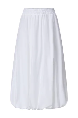 Rich & Royal - Balloon Cotton Skirt white - Gr. - 34