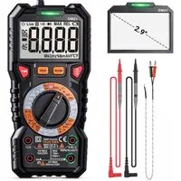 TACKLIFE Multimeter, Digital Spannungsprüfer TRMS 6000 Counts LED Anzeige