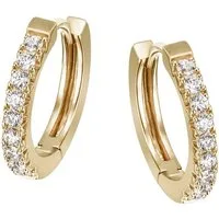 Firetti Paar Creolen Schmuck Geschenk Silber 925 Ohrschmuck glitzernd, mit Zirkonia (synth)