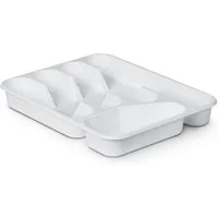 Pro Home Besteckkasten aus PP Kunststoff, 33,5x26x4,5 cm, Besteckeinsatz für handelsübliche Schubladen