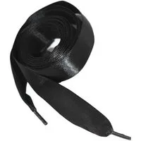 maDDma Schnürsenkel 1 Paar Schnürsenkel Satin 110cmx19mm Bekleidungskordel Kordel, 110 x 1.9 cmschwarz