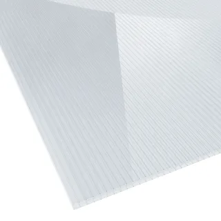 Polycarbonat Doppelstegplatte | 6 mm | Breite 1050 mm | glasklar