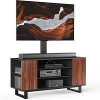 FITUEYES TV-Ständer mit integriertem Stauraumschrank, 32-70 Zoll, (bis 70,00 Zoll, höhenverstellbar, ±25° schwenkbar)