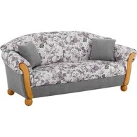 Home affaire 3-Sitzer Milano, bequemes Sofa mit geschwungenen Armlehnen, Landhaus-Stil