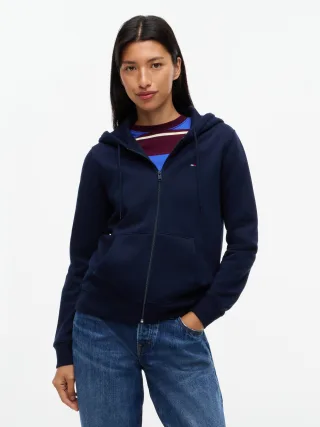 Tommy Jeans (PVH Group) - TJW REG S FLAG ZIP THRU Dark Blue - Gr. - XS