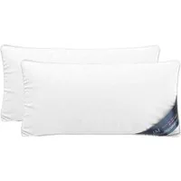 DormiGood Microfaserkissen 2er Set Premium Kopfkissen Mikrofaser, Allergiker geeignet, Seitenschläfer, Rückenschläfer, 40x80 cm