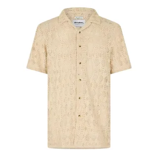 Threadbare - "Rackes" Hemd für Herren, kurzärmlig (Ecru)