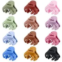 LuxusKollektion Haarklammer 12er Set Octopus Haarklammern in 12 Farben, für Frauen, Mädchen und