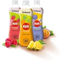 Sodapop Getränke-Sirup SODAPOP KELI Sirup 3er Set, 0,5 l, 500 ml, (Set, 1x Keli Ananas, 1x Keli Maracuja, 1x Keli Himbeer), Immer verdünnen!
